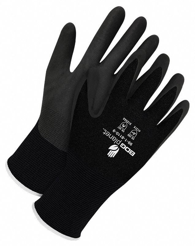 BDG 3XL Coated Nitrile Gloves - Heat and Tear-Resistant