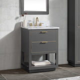 Avanity Allie 24-in Twilight Gray Bathroom Vanity Cabinet