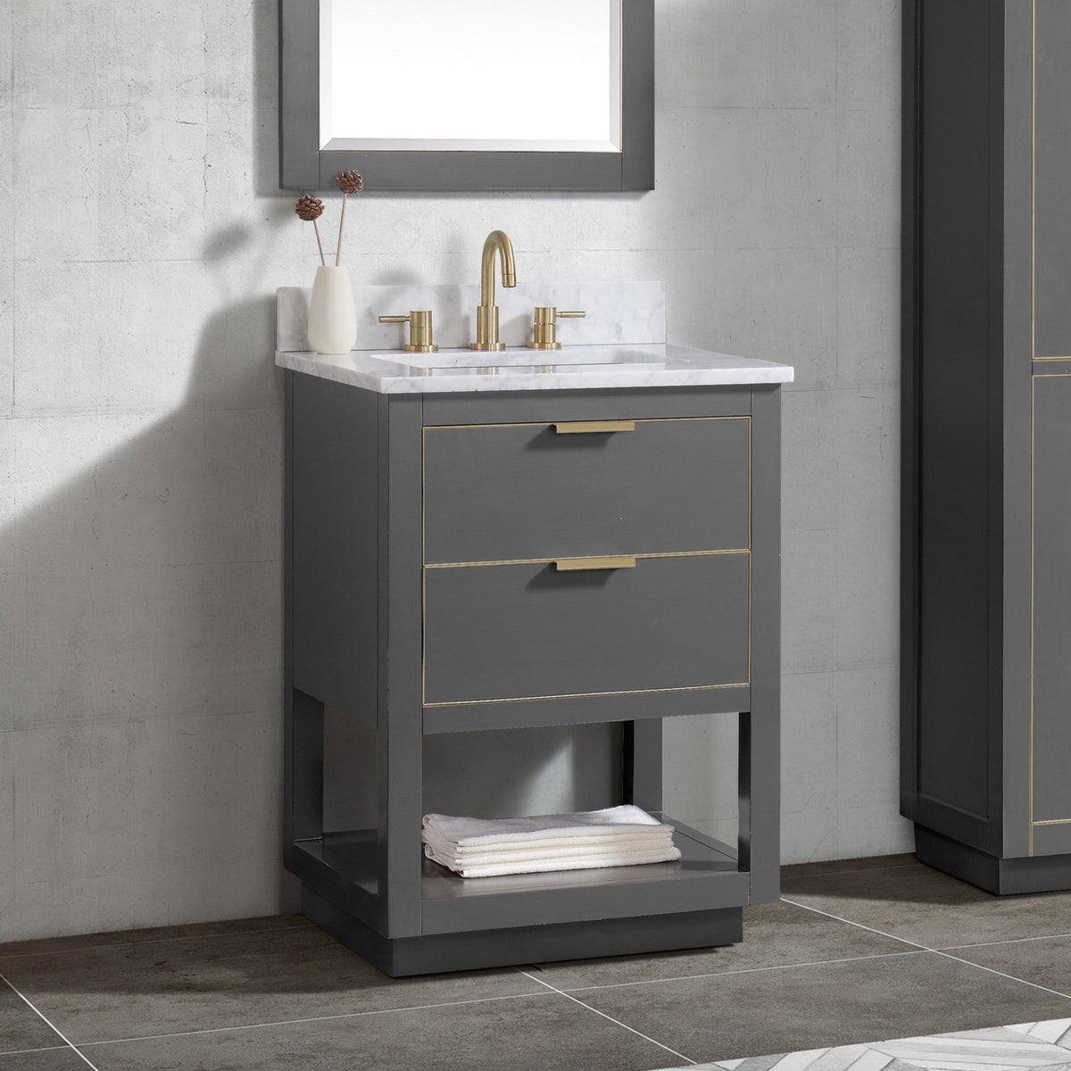 Avanity Allie 24-in White Bathroom Vanity Cabinet