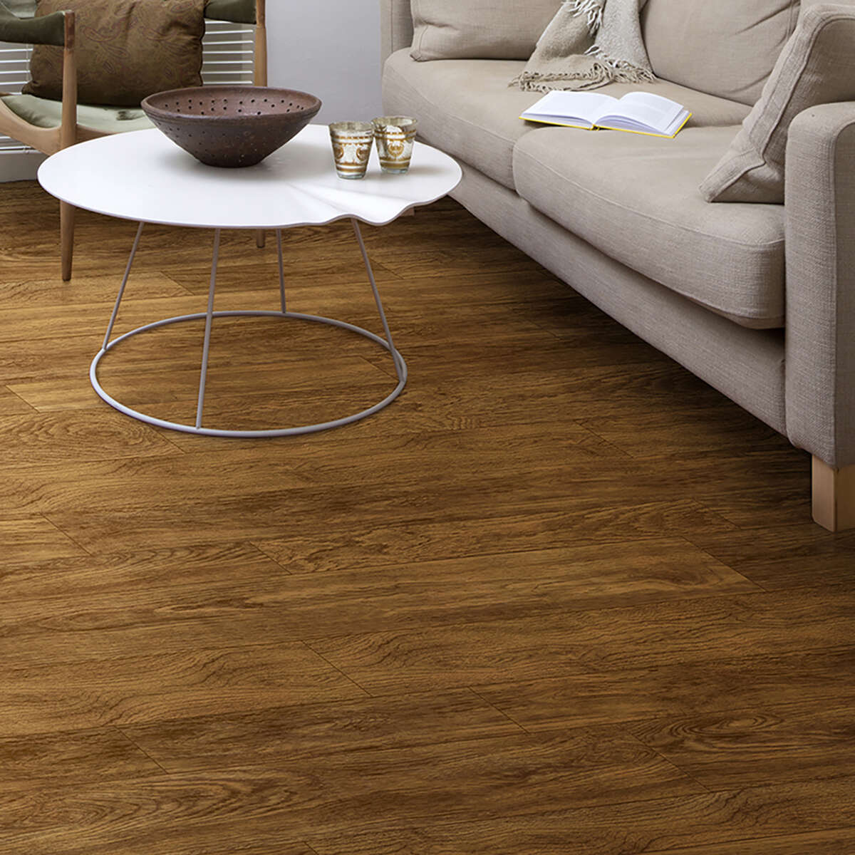 Congoleum ArmorCore Pro Oak Run 12-ft W Cut-to-Length Yukon Sky Wood Look Low-Gloss Finish Sheet Vinyl