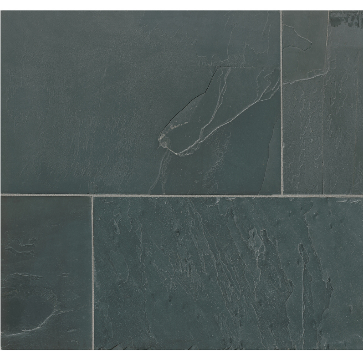 Adoni Black Slate Wall and Floor Tile - 16 x 24 in