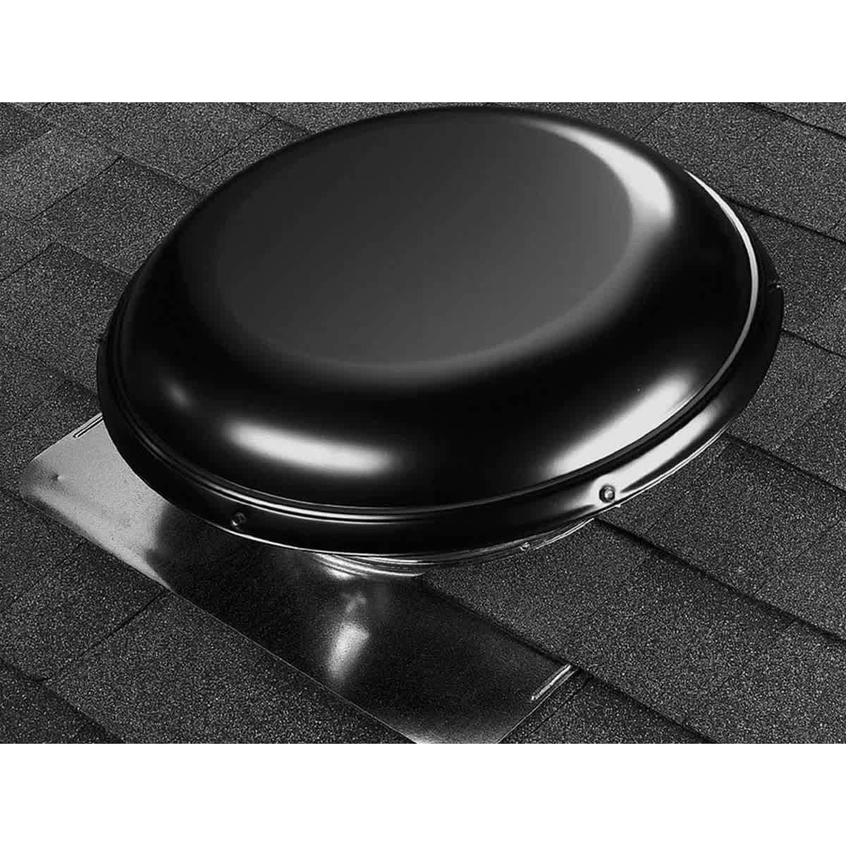 Air Vent Roof-Mount Attic Vent ASRHP with Humidistat/Thermostat 1500 CFM Black