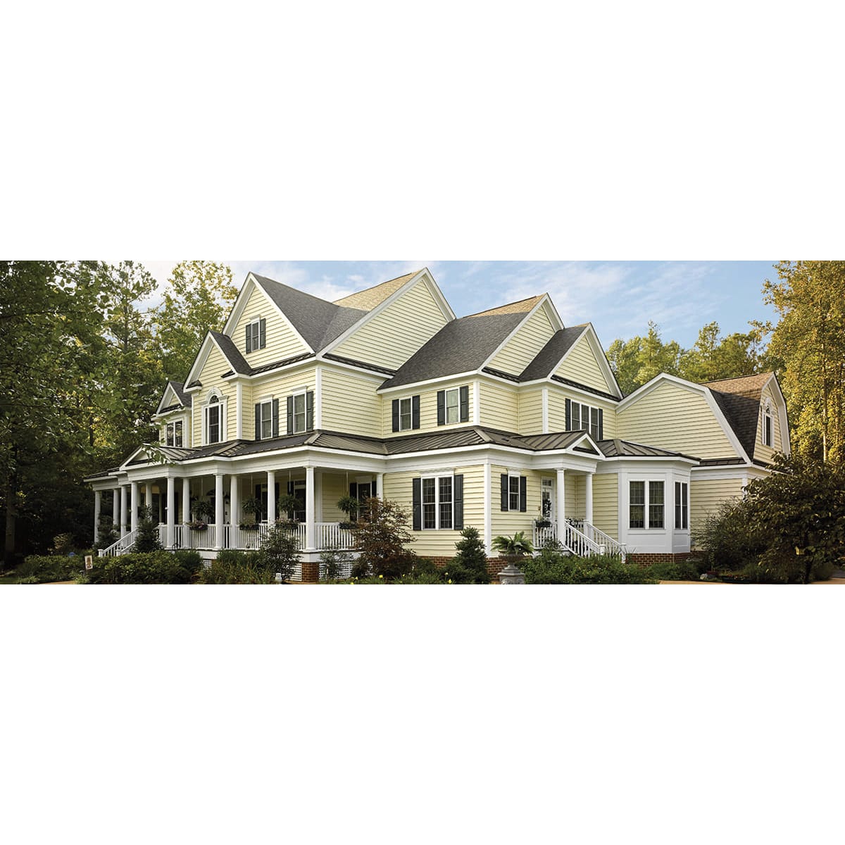 CertainTeed Carolina Beaded Brushed S65 Vinyl Siding Castle Stone