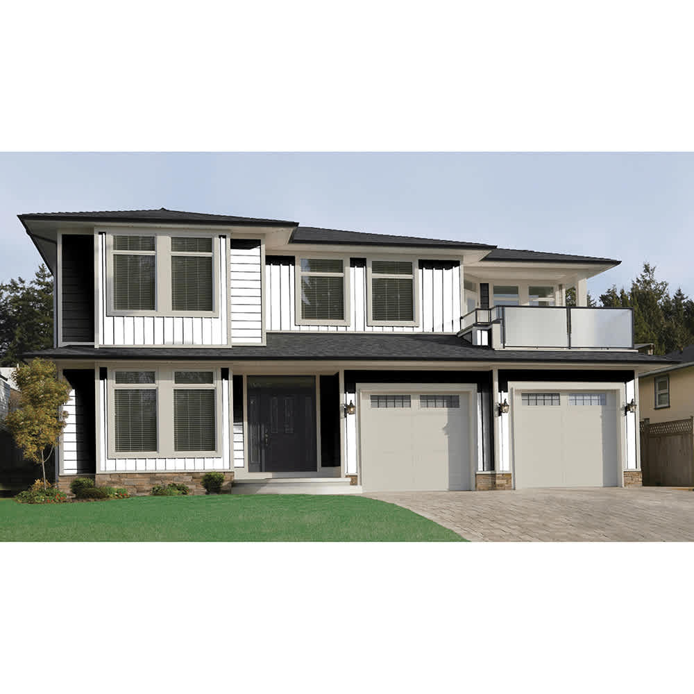 Exterior Portfolio CraneBoard Insulated D10 Board & Batten Vinyl Siding 01 Aspen White