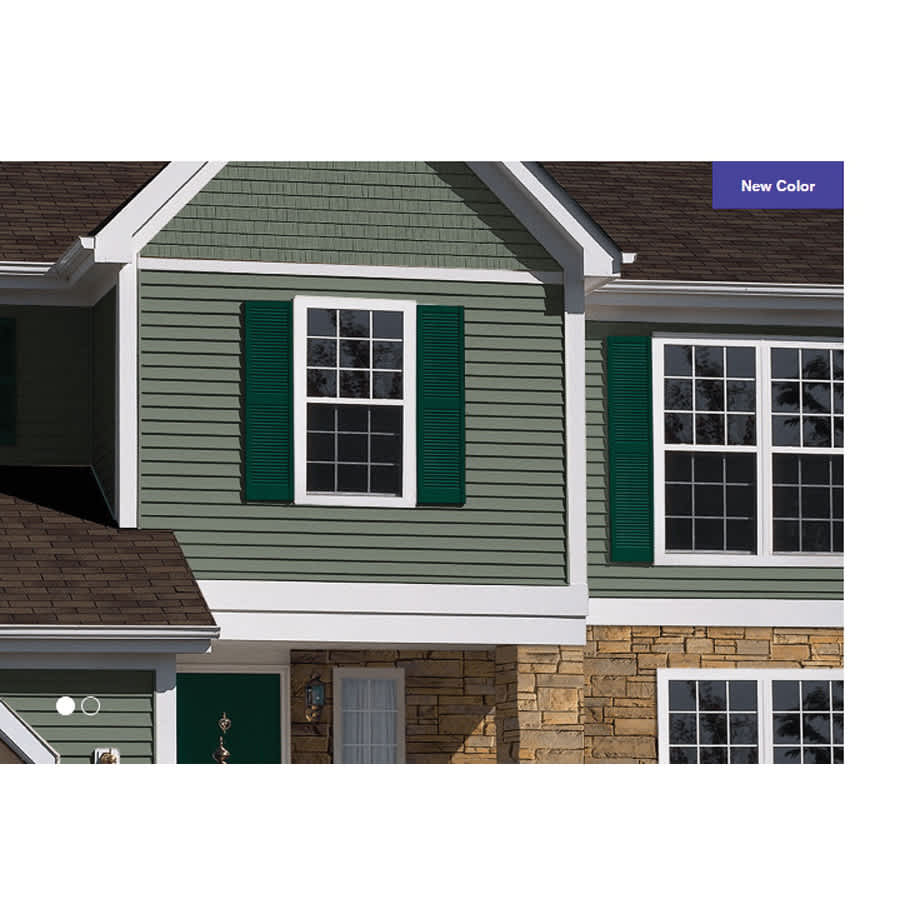 Exterior Portfolio Parkview D4 DL Cedargrain Vinyl Siding 42 Smokey Ash