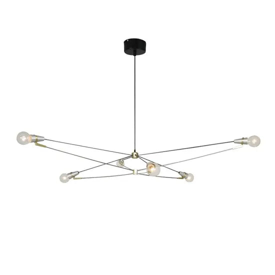 DLSS Lighting Aluminum Black Cover Color Indoor Lighting Chandelier