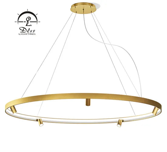 DLSS Lighting Co., Ltd. Aluminum Black Modern Hanging LED Chandelier Pendant Light