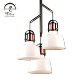 DLSS Lighting Aluminum Pendant Lighting Modern Decorative with Three Lamp for Bookstore