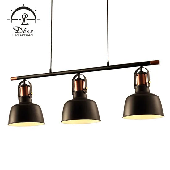 DLSS Lighting Aluminum Pendant Lighting Modern Decorative with Three Lamp for Bookstore