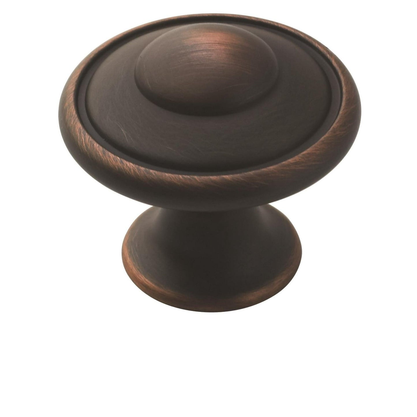 Allison Value 1-3/16 in (30 mm) Diameter Oil-Rubbed Bronze Cabinet Knob - 10 Pack by Amerock