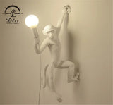 DLSS Lighting Artistic Design Modern Monkey Wall Lamp for Indoor Bright Lighting
