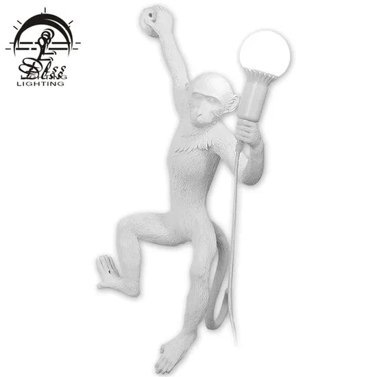 DLSS Lighting Artistic Design Modern Monkey Wall Lamp for Indoor Bright Lighting