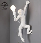 DLSS Lighting Artistic Design Modern Monkey Wall Lamp for Indoor Bright Lighting