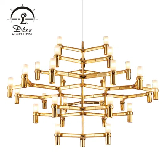 DLSS Lighting Artistic Modern Design Metal Pendant Lamp for Project Hotel Lighting
