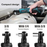 Auto Repair Tools Liangye 12V Cordless Battery Power 3/8 Ratchet Torque Wrench