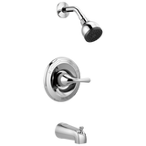 Delta Foundations Chrome 1-Handle Bathtub and Shower Faucet with Valve, Model B114915C