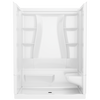 Delta Classic 500 60 in. W x 61.25 in. H x 32 in. D 3-Piece Direct-to-Stud Alcove Tub Surround in High Gloss White