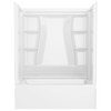 Delta Classic 500 60 in. W x 61.25 in. H x 32 in. D 3-Piece Direct-to-Stud Alcove Tub Surround in High Gloss White