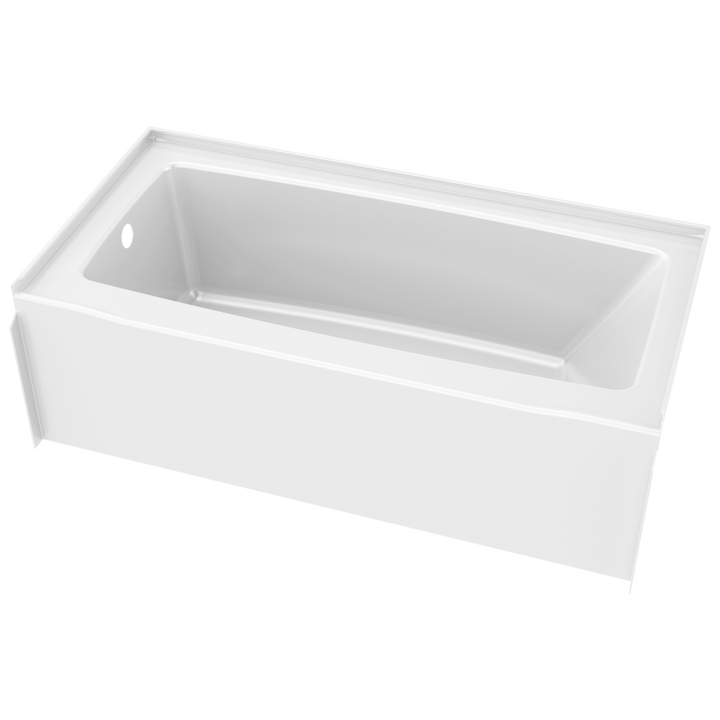 Classic 500 60 in. x 30 in. Soaking Bathtub with Left Drain in High Gloss White
