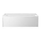 Classic 500 60 in. x 30 in. Soaking Bathtub with Left Drain in High Gloss White