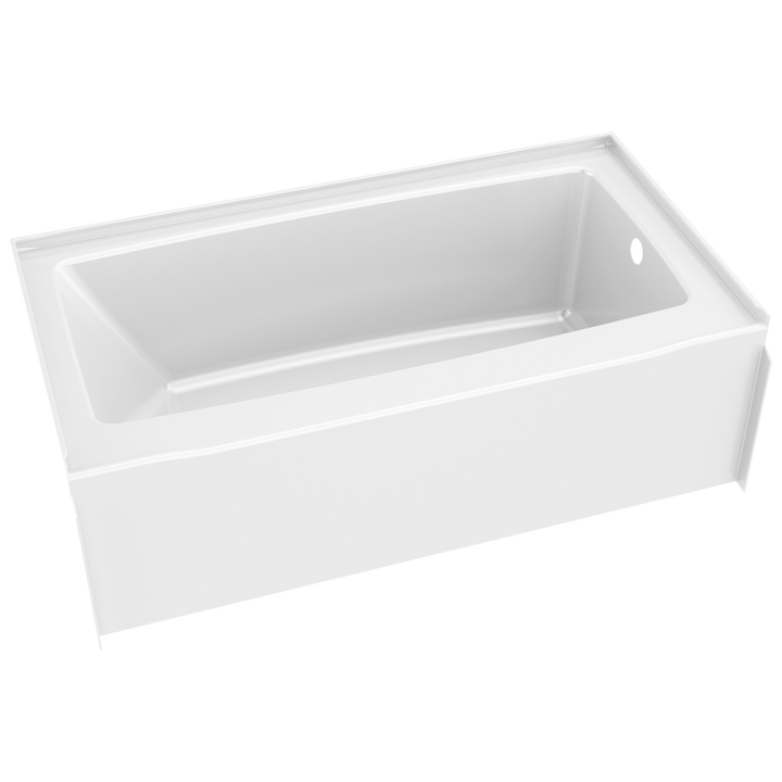 Classic 500 60 in. x 32 in. Soaking Bathtub with Right Drain in High Gloss White