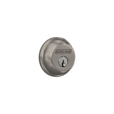 Schlage Satin Nickel Single Cylinder Deadbolt, B60FFF