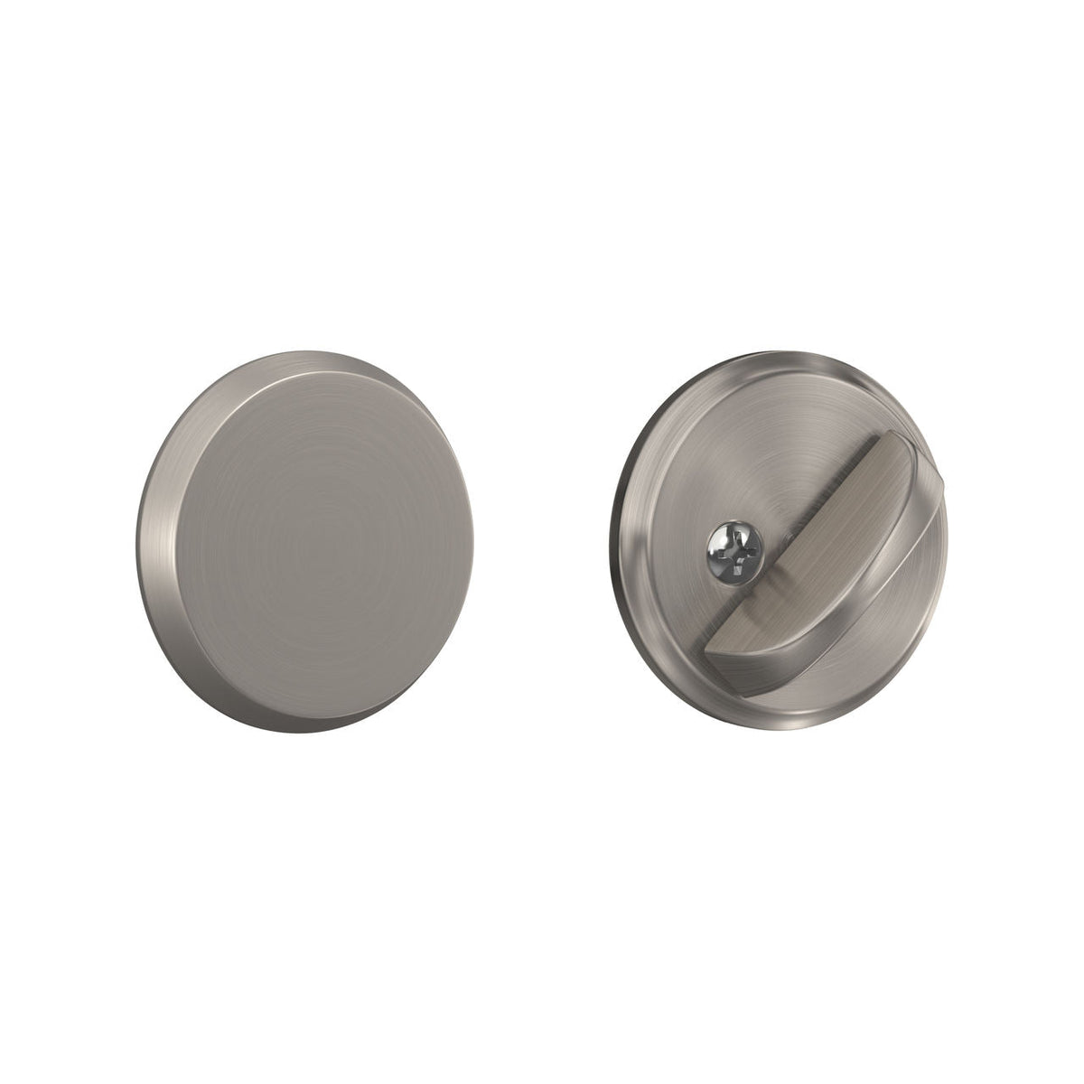 Schlage Satin Nickel Thumbturn Deadbolt with Exterior Plate