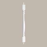 Fypon Ashley Baluster – 24 in. Height, 4-1/2 in. Width x 4-1/2 in. Depth, Polyurethane for 7 in. Balustrade System