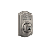 Schlage Camelot Satin Nickel Keypad Electronic Door Lock Deadbolt