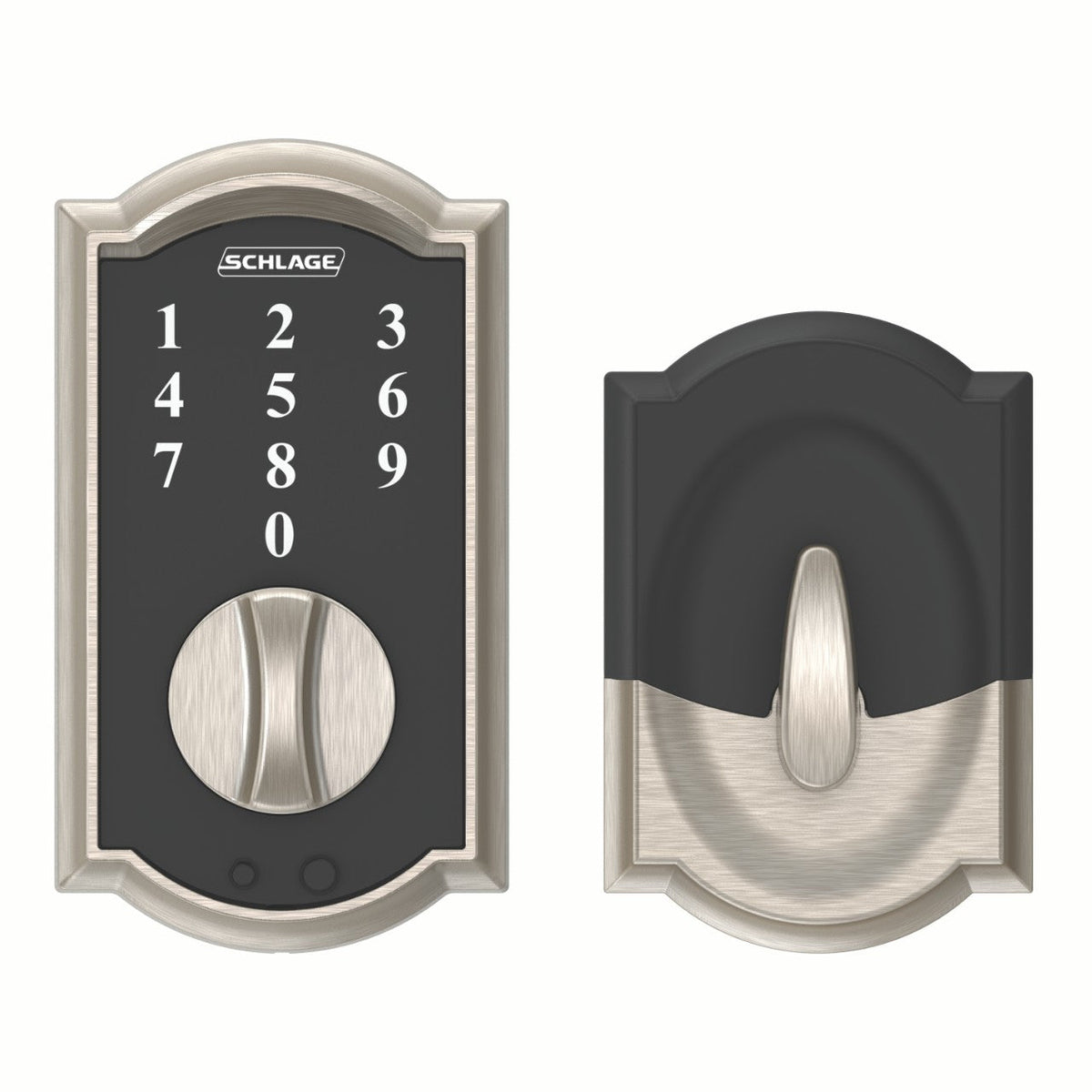 Schlage Camelot Aged Bronze Touch Electronic Door Lock Deadbolt