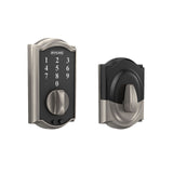 Schlage Camelot Aged Bronze Touch Electronic Door Lock Deadbolt