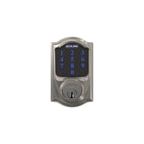 Schlage Camelot Bright Brass Connect Smart Door Lock with Alarm
