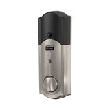 Schlage Connect Camelot Aged Bronze Touchscreen Deadbolt with Alarm, Z-Wave Plus