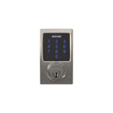 Schlage Century Matte Black Connect Smart Door Lock with Alarm