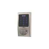 Schlage Century Matte Black Connect Smart Door Lock with Alarm