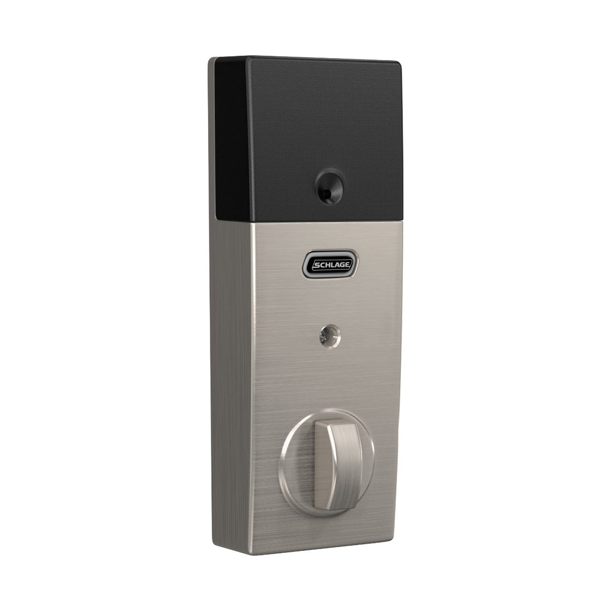 Schlage Century Matte Black Connect Smart Door Lock with Alarm