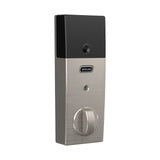 Schlage Century Matte Black Connect Smart Door Lock with Alarm
