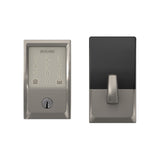 Schlage Century Encode Smart WiFi Door Lock with Alarm – Matte Black