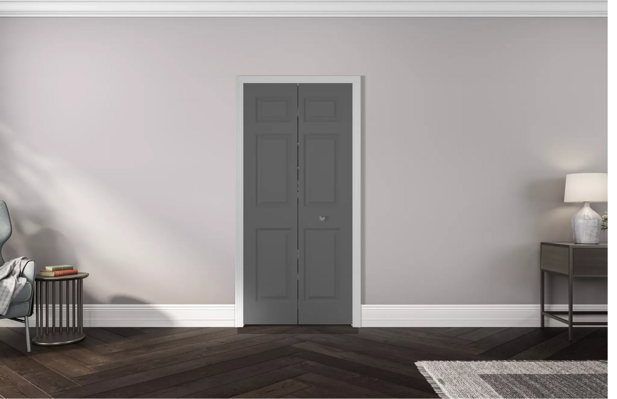 Masonite Traditional 24-in x 80-in Primed 6-Panel Molded Composite Bifold Door