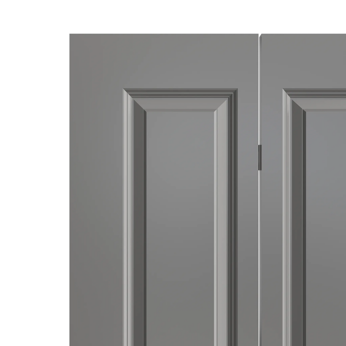 Masonite Traditional 24-in x 80-in Snowstorm 2-Panel Square Prefinished Molded Composite Bifold Door
