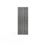 Masonite Traditional 36-in x 80-in Barn Red 6-Panel Prefinished Molded Composite Bifold Door