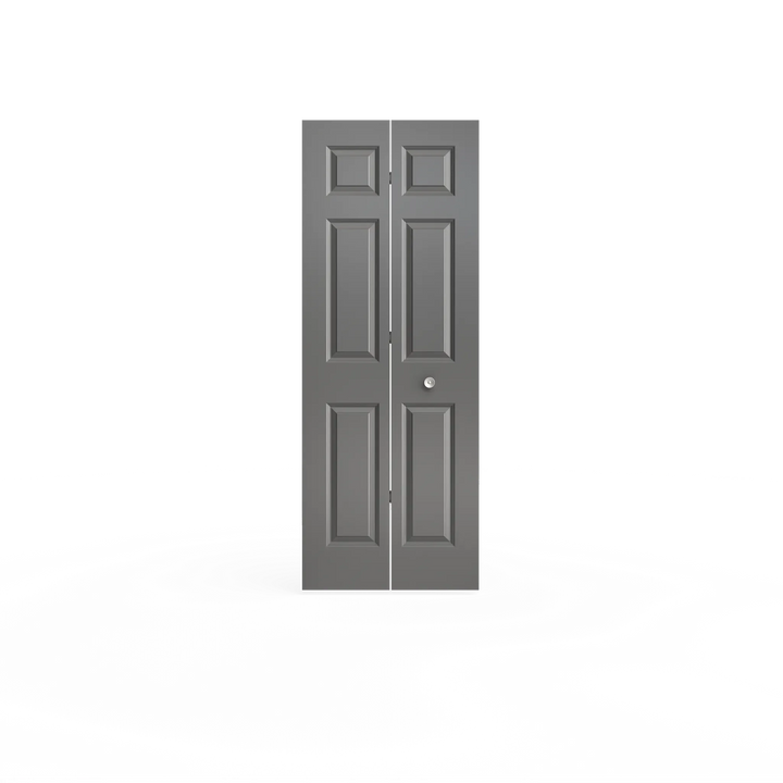 Masonite Traditional 36-in x 80-in Primed 6-Panel Molded Composite Bifold Door, Hardware Included