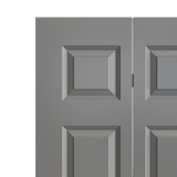 Masonite Traditional 48-in x 80-in Primed 6-Panel Molded Composite Bifold Door, Hardware Included