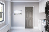 Masonite Traditional 48-in x 80-in Primed 6-Panel Molded Composite Bifold Door, Hardware Included
