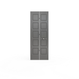 Masonite Riverside 36-in x 80-in Blue Heron 5-Panel Equal Prefinished Molded Composite Bifold Door (Hardware Included)