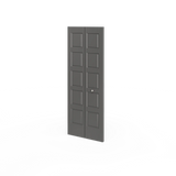 Masonite Riverside 36-in x 80-in Blue Heron 5-Panel Equal Prefinished Molded Composite Bifold Door (Hardware Included)