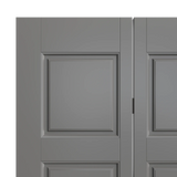 Masonite Riverside 36-in x 80-in Blue Heron 5-Panel Equal Prefinished Molded Composite Bifold Door (Hardware Included)