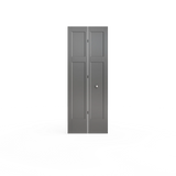 Masonite Winslow 36-in x 80-in Primed 3-Panel Craftsman Hollow Core Molded Composite Bifold Door, Hardware Included