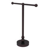 Allied Brass Free Standing Two Arm Guest Towel Holder in Polished Brass