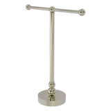 Allied Brass Free Standing Two Arm Guest Towel Holder in Polished Brass